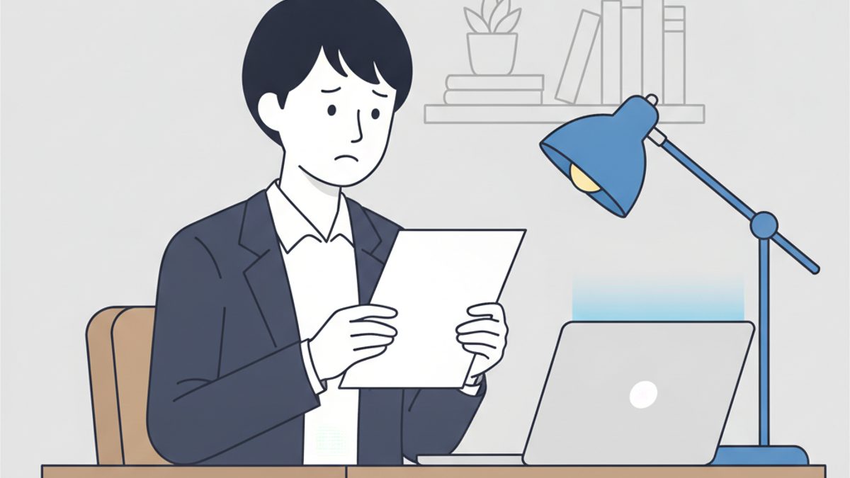 内定の条件を前に、年収交渉をするか迷っている30代の会社員
