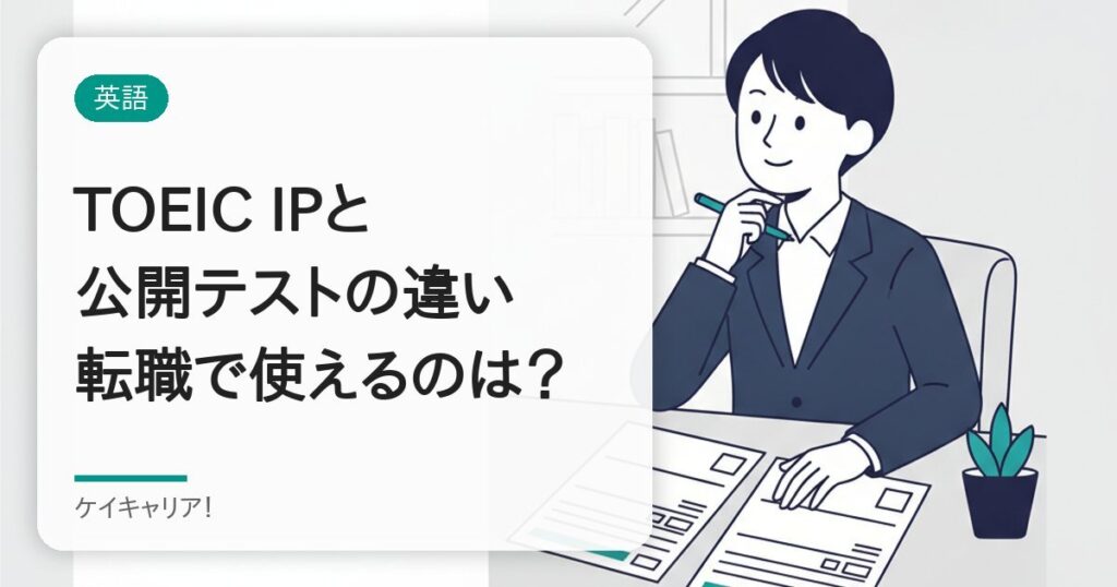 TOEIC IPテストと公開テストの違い｜30代の転職で通用するのはどっち？